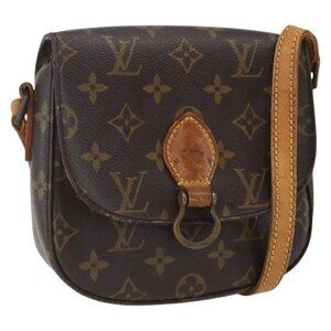 Authentic LOUIS VUITTON Monogram Saint Cloud PM Shoulder Bag M51244 LV